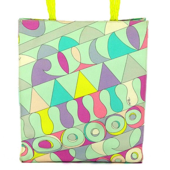 EMILIO PUCCI Tote Bag Pucci (handle) Pink canvas Auth used - Picture 8 of 9